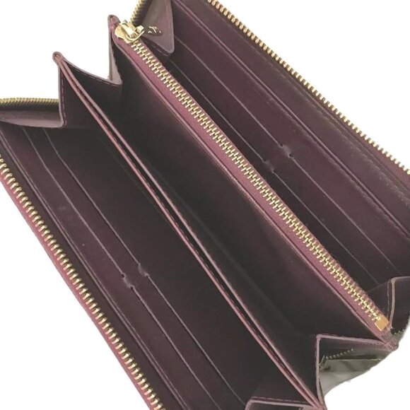 394152AD Louis Vuitton Wallet Long Patent Zippy Violette Monogram Vernis - Picture 5 of 9